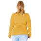 Plus Size Long Sleeve Turtle Neck Fitted Top