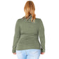 Plus Size Long Sleeve Turtle Neck Fitted Top