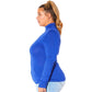 Plus Size Long Sleeve Turtle Neck Fitted Top