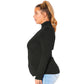 Plus Size Long Sleeve Turtle Neck Fitted Top