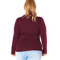 Plus Size Long Sleeve Turtle Neck Fitted Top