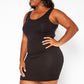 “Body Card Valid” Scoop Neck Dress