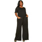 Women's Plus Size Lounge Wide Leg Jumpsuit - shopatkonus
