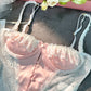 Pink&White Sexy Lace Bodysuit