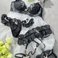 Black Sexy Soft See Through Lingerie Set