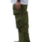 VONT FINE TWILL NYLON BAGGY FIT CARGO PANTS