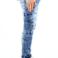 Vonzo Men's Premium Heavy Washed Skinny Denim Pants