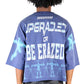 BASALT S/N Jersey 3/4 Sleeve Crop Top Tee