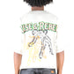 ALAN S/N Jersey 3/4 Sleeve Crop Top Tee