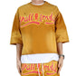 PECU S/N Jersey 3/4 Sleeve Crop Top Tee