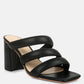 Kywe Textured Heel Chunky Strap Sandals