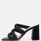 Kywe Textured Heel Chunky Strap Sandals