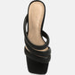 Kywe Textured Heel Chunky Strap Sandals