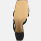 Kywe Textured Heel Chunky Strap Sandals