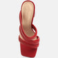 Kywe Textured Heel Chunky Strap Sandals