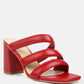 Kywe Textured Heel Chunky Strap Sandals