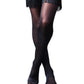 Keila: Fringe Opaque Black Thigh-High
