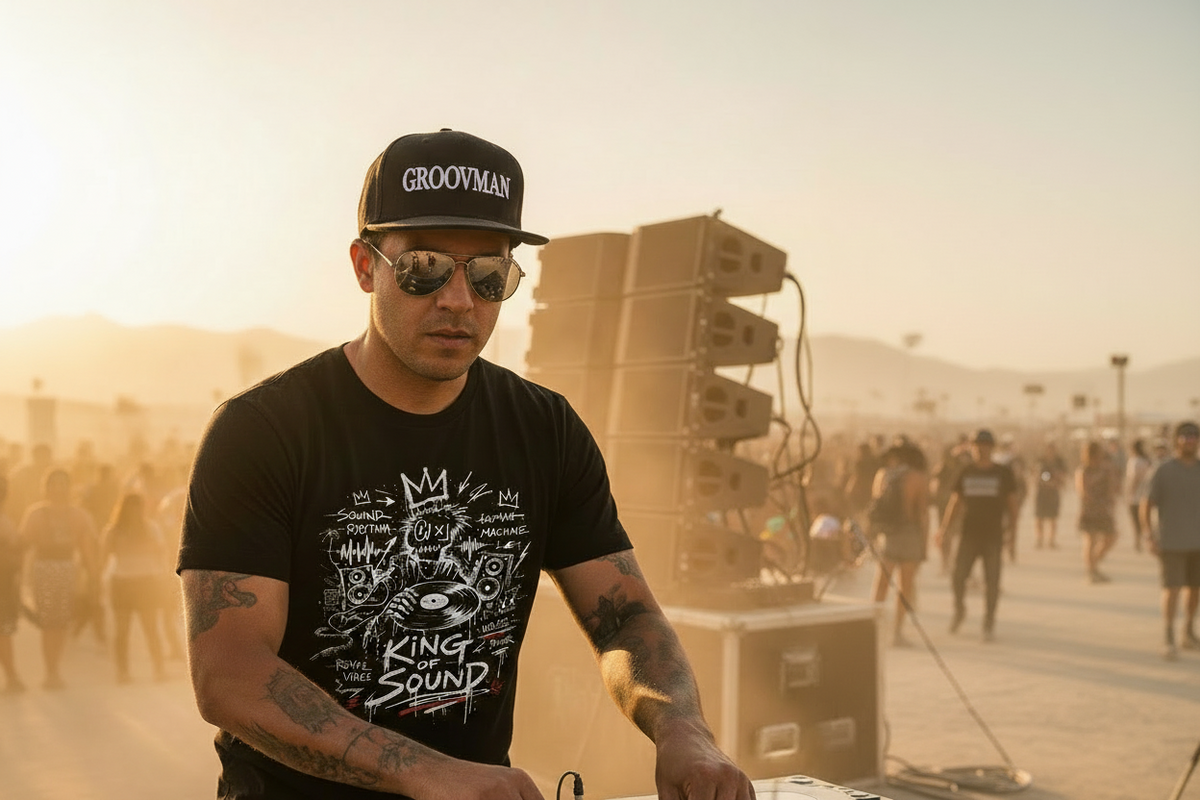 King of Sound – Black Collection Graphic T-Shirt