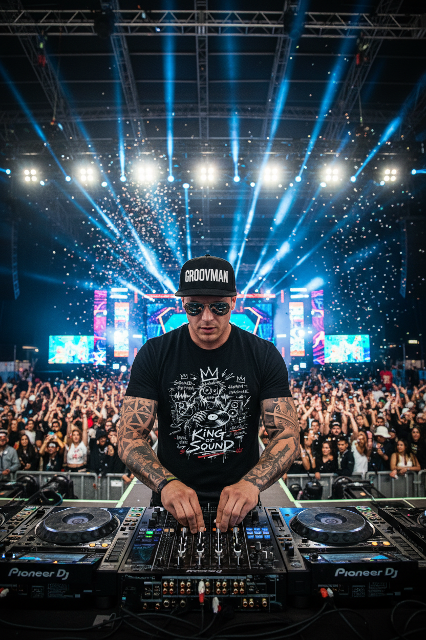 King of Sound – Black Collection Graphic T-Shirt