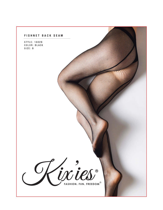 Black Fishnet Tights Back Seam