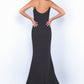 Daris Gown - Black - Cat-Eye Scoop Neckline Dress