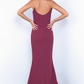 Daris Gown - Berry - Cat-Eye Scoop Neckline Dress