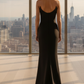 Daris Gown - Black - Cat-Eye Scoop Neckline Dress