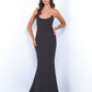 Daris Gown - Black - Cat-Eye Scoop Neckline Dress
