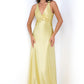 Odette Maxi Dress - Yellow - Open Back With Adjustable Bow Tie Detail