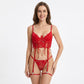 Lust Lace Corset 3 Piece Lingerie Set