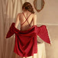 Duchess Dream 3-Piece Lace Trim Satin Set