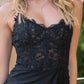 Rylie Gown - Black - Stretch Fitted Dress With Lace Bodice