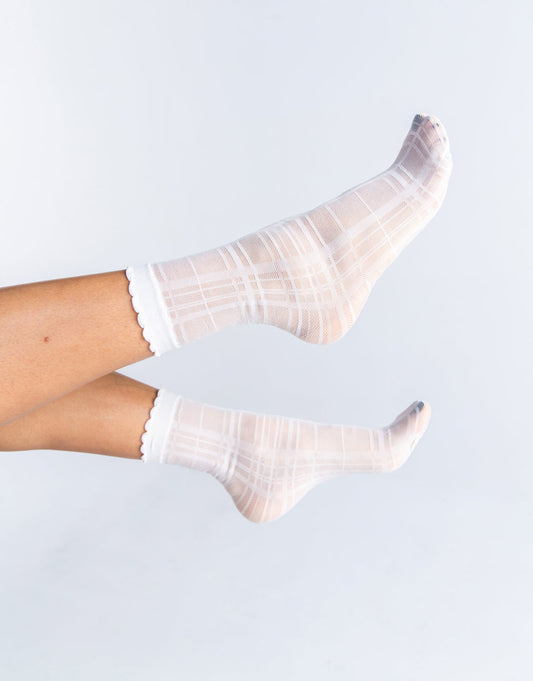PETITE PLAID ⦁ BLANC