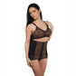 Shapette Powermesh Satin Panel Waist Cincher