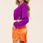 So Crazy In Love Purple and Orange Romper