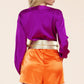 So Crazy In Love Purple and Orange Romper