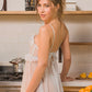 Elegant Embroidered Lace Slip Dress
