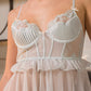 Elegant Embroidered Lace Slip Dress