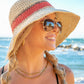 Stripe Accent Straw Hat