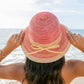 Multi-Stripe Bow Accent Sunhat