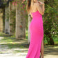Cameron One Shoulder Gown - Hot Pink Bodycon Dress