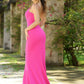 Cameron One Shoulder Gown - Hot Pink Bodycon Dress