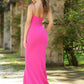 Cameron One Shoulder Gown - Hot Pink Bodycon Dress