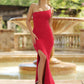 Cameron One Shoulder Gown - Red Bodycon Dress