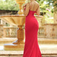 Cameron One Shoulder Gown - Red Bodycon Dress