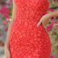 Reva Corset Gown - Red Floral Lace Dress