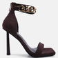 Last Sip Micro Suede High Heel Sandals