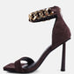 Last Sip Micro Suede High Heel Sandals