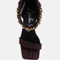 Last Sip Micro Suede High Heel Sandals