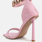 Last Sip Micro Suede High Heel Sandals